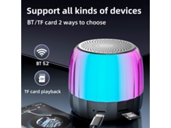 Altavoz Portátil Mini Para Exteriores Thinkplus K3 Plus Bt 5.2 Con Sonido Envolvente De Graves Y Micrófono.