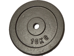 Peso Del Disco de Hierro Fundido 10 Kgs SPORTI FRANCE (Negro-TU)