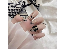 24 Uñas Postizas De Alta Calidad Y Cobertura Total Para Mujeres Y Niñas.