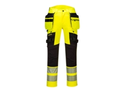 Pantalón De Alta Visibilidad Dx4 Hi-vis Con Bolsillos Desmontables Naranja Negro / 33