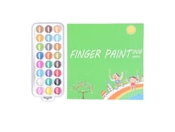 Rebe-kit De Pintura À Água Para Crianças Com 24 Cores, Pinceis, Livro E Argila Fina Para Melhorar As Habilidades Motoras Finas