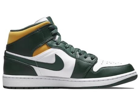 Zapatillas NIKE Air Jordan 1 Mid de Hombre (41 - Verde)