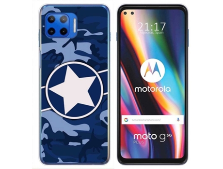 Carcasa Motorola Moto G 5G Plus TUMUNDOSMARTPHONE Camuflaje 03 Multicolor