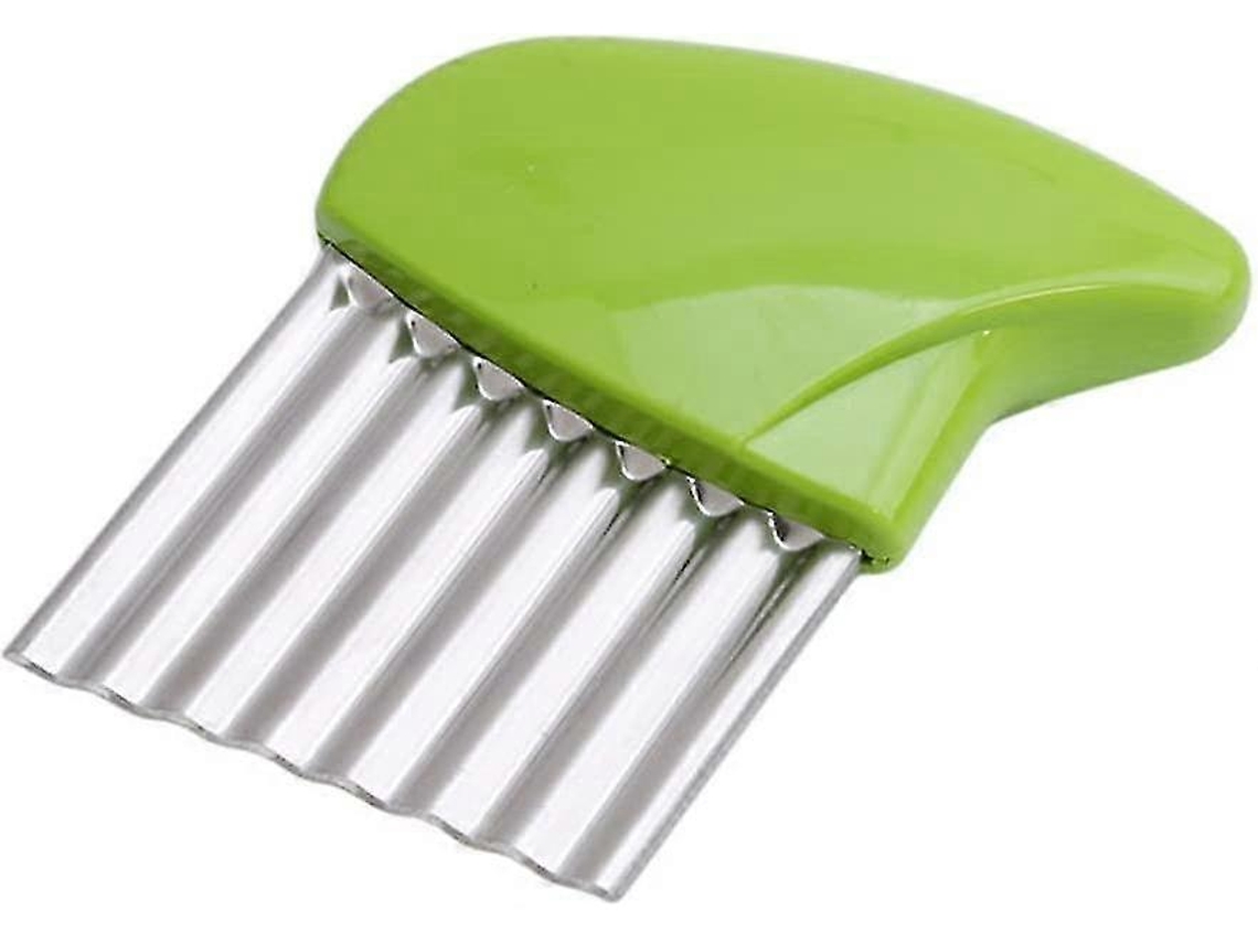 Cortador de papas fritas profesional con 2 cuchillas de 12 mm y 9 mm, tecnología antideslizante, cortador de verduras. Rosewell (acero inoxidable).