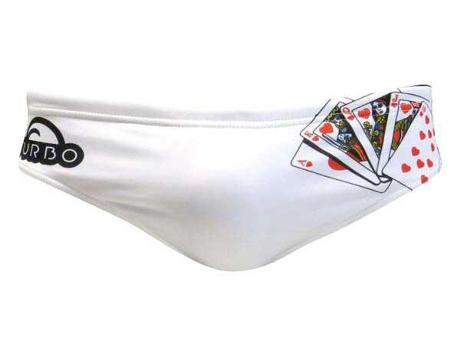 Calzoncillos para Hombre TURBO Scala Real Blanco para Natacion (M)