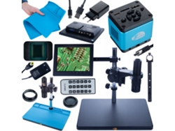 Microscopio digital Earth Pro Mcep-0.5x – Cámara Aquarius Pro de 8,29 MP | Pantalla de 8 pulgadas | Base de silicona