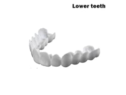 Carilla Dental Temporal Flexible Para Una Sonrisa Segura, Ajustable, Color Natural.