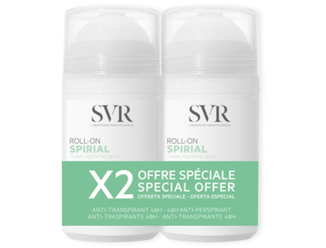Desodorante Spirial 48H Desodorante Antitranspirante Roll-On 2 X 50 Ml SVR