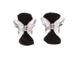 Juego de 2 pinzas para peluca con moño para mujeres y niñas, modelo 2026, en color marrón y negro.