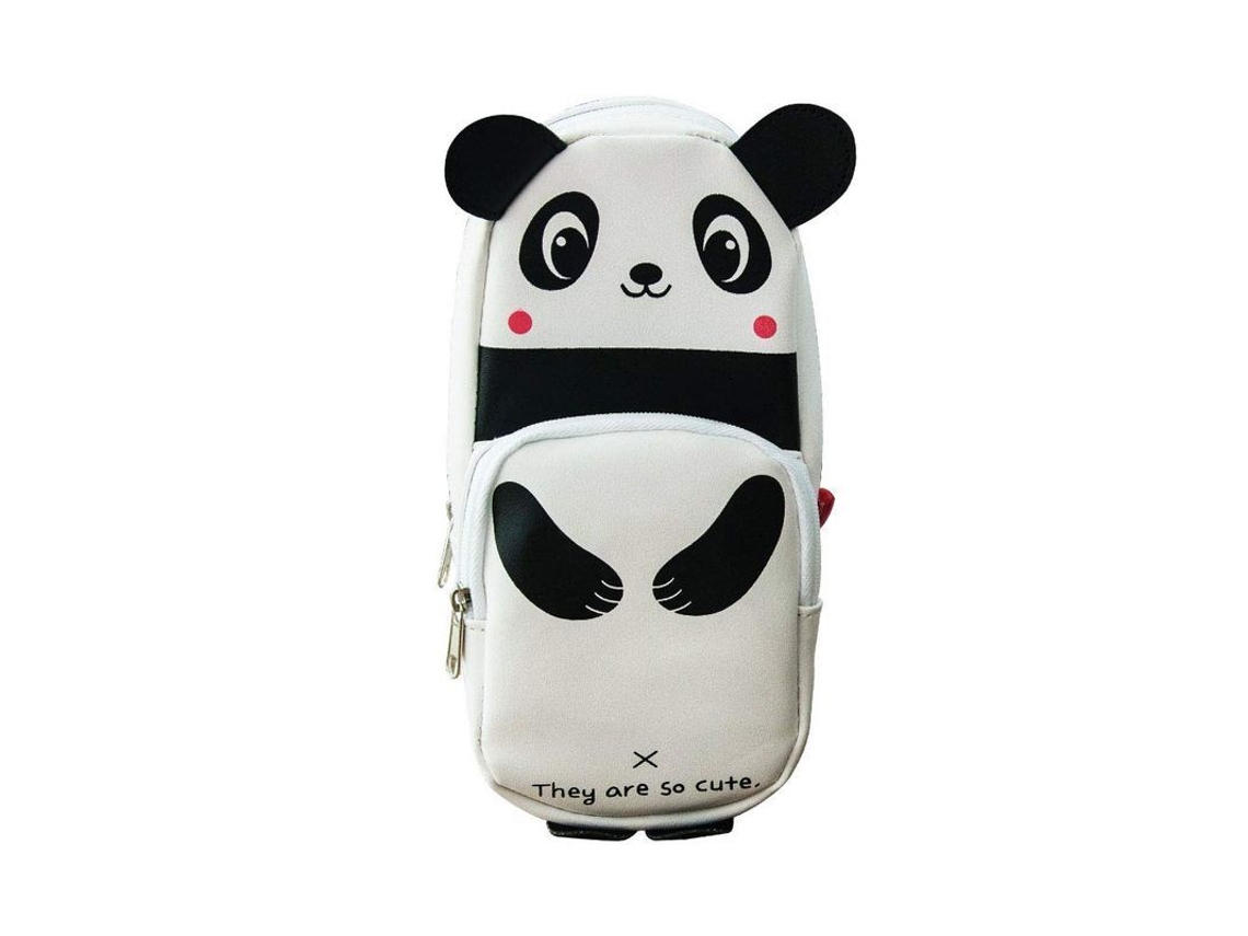 2026rebe-estuche De Lápices En Forma De Panda Blanco Y Negro, Gran Capacidad, Bolso Lindo Para Lapices Y Utensilios