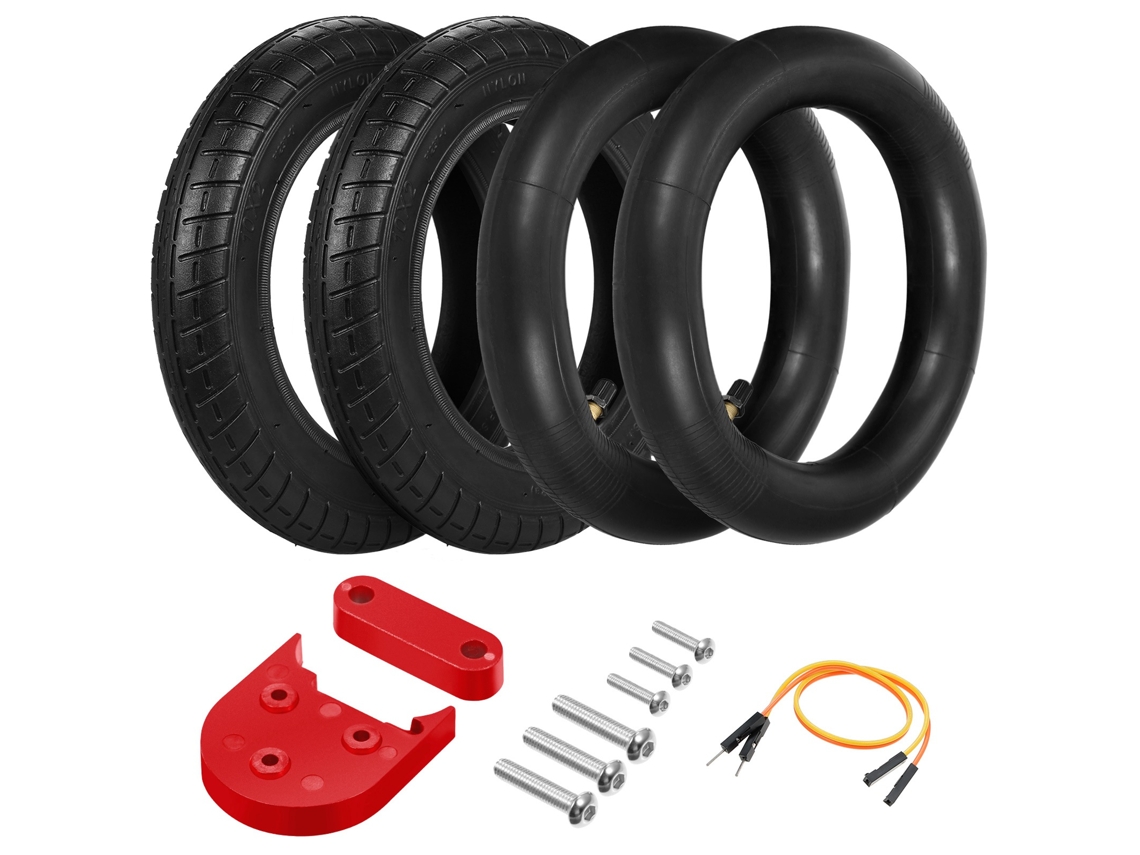 2026-conjunto De Rueda Neumática 10x2.0 Con Cámara, Neumático Exterior, Parachoques Y Patín Para Patinete Eléctrico Xiaomi M365