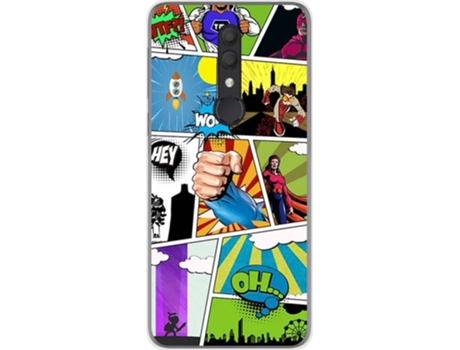 Carcasa Alcatel 1X (2019) TUMUNDOSMARTPHONE Comic Multicolor