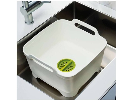 Recipiente de Vajilla JOSEPH JOSEPH Wash & Drain Blanco
