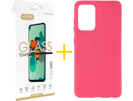 Funda Samsung Galaxy A72 5G ACCETEL Liso (Rosa)