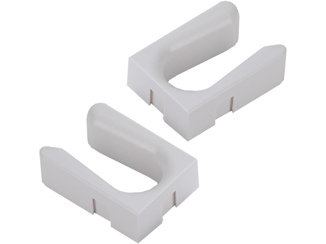 Juego 2 Zapateros Colgantes Plástico Blanco Botas Diseño Resistente Práctico Instalación Necesidad Taladrar