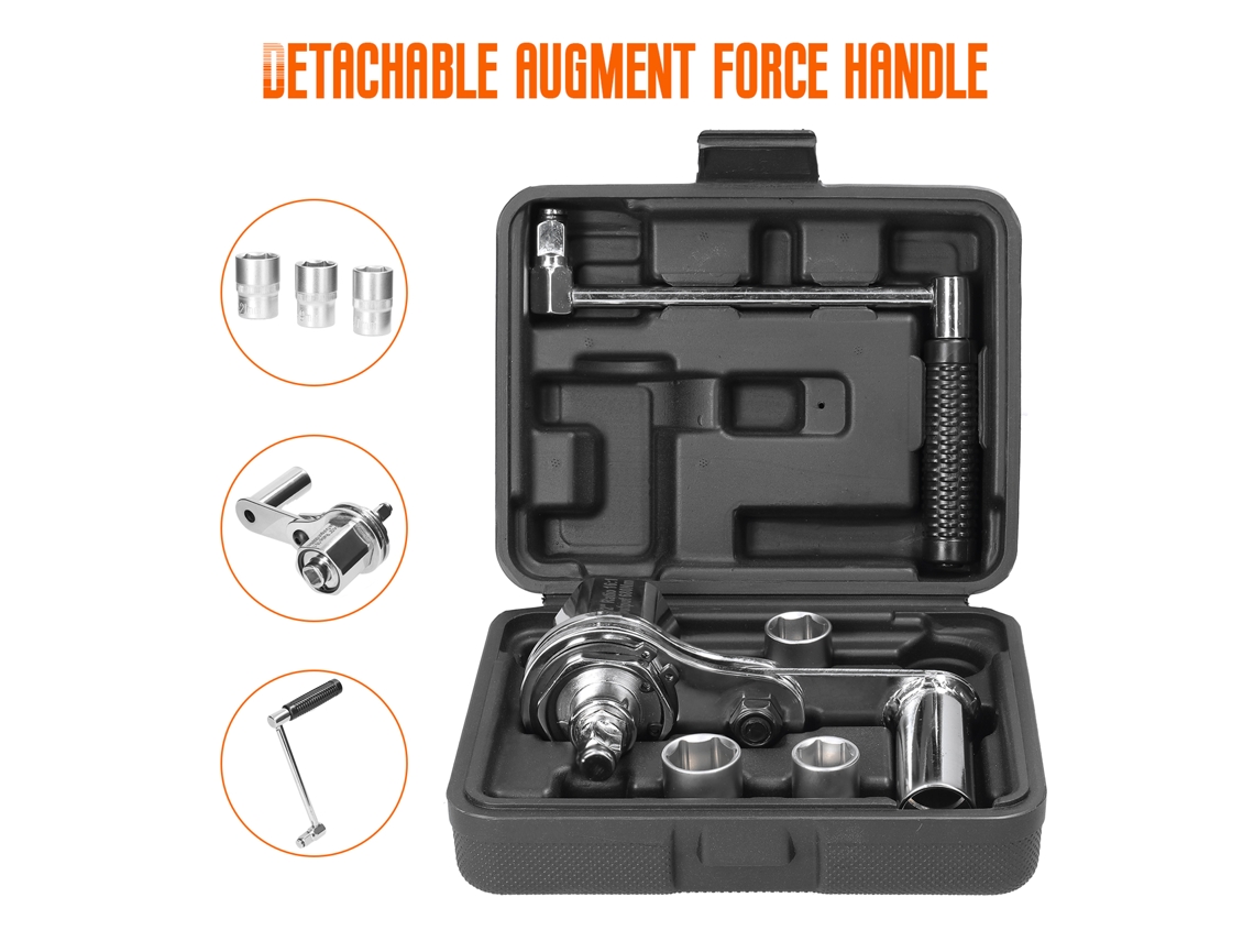 Llave Multiplicadora De Par Ht-16 De 1/2" Y 680 Nm Para Quitar Tuercas De Rueda Con 3 Mangueras.