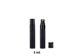 Mini Frasco De Perfume Portátil De Vidrio De Lujo (5 Ml X 15 Piezas), Negro Mate
