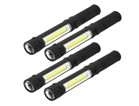 Linterna CHRONUS Linterna pequeña impermeable con cargador USB tipo C Linterna de emergencia portátil recargable (negro)