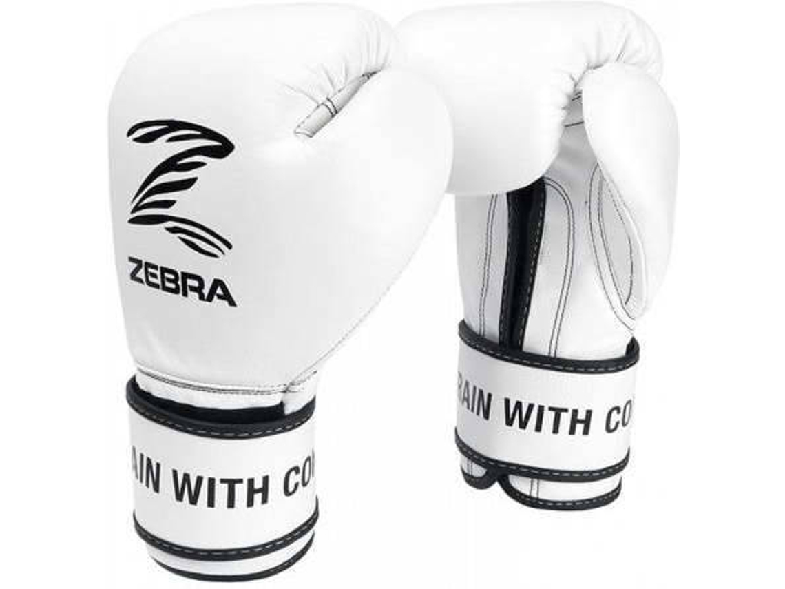 Guantes de Boxeo ZEBRA Pro Signature (Blanco - 14 OZ)