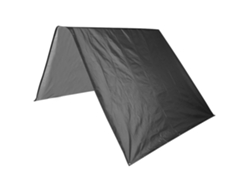 Toldo De Tafetán De Poliéster 190t De 132x226 Cm Para Jardín, Patio O Terraza, Color Negro.