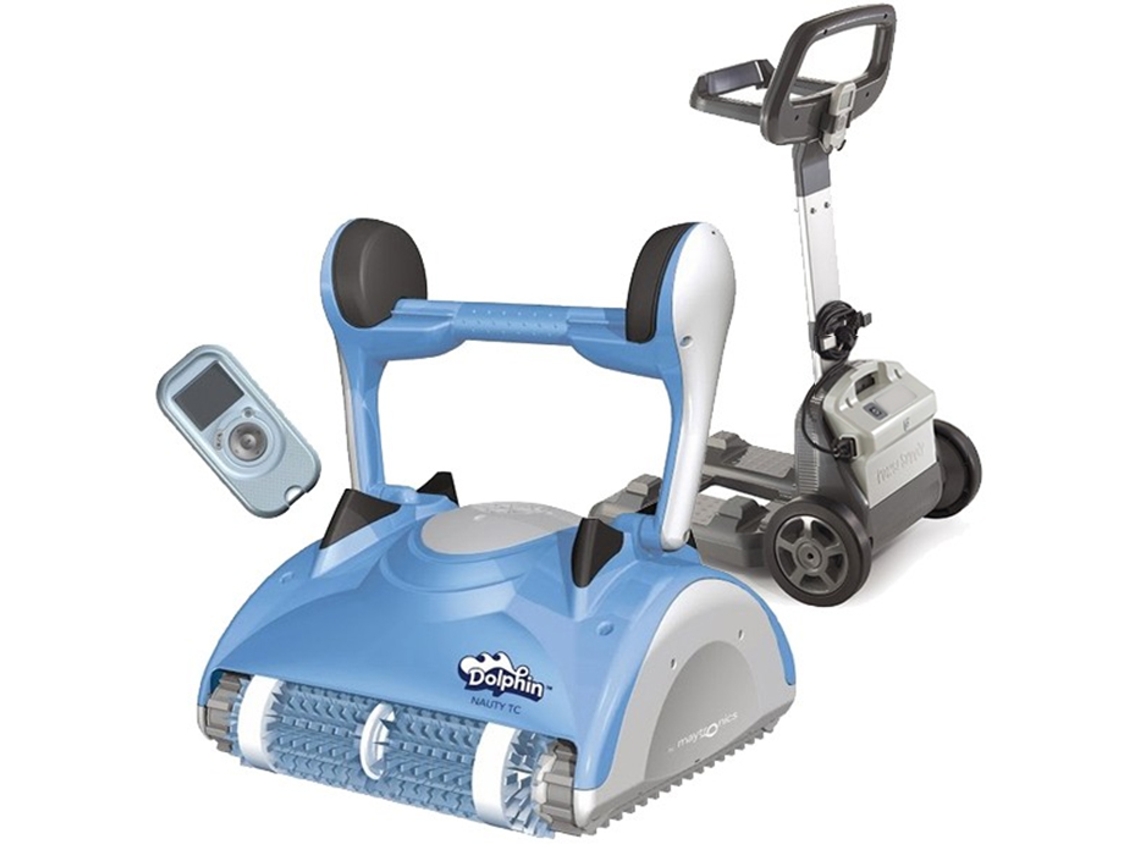 Robot Piscina Electrico Fondo, Paredes Y Linea De Agua Con Mando A Distancia Nauty Tc - Dolphin