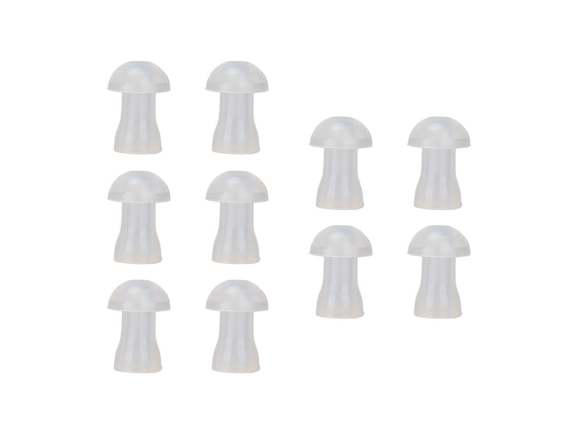 Almohadillas De Silicona Suave De 10 Puntos Para Audífonos, Tipo Cúpula Universal, Repuesto De 8 Mm.