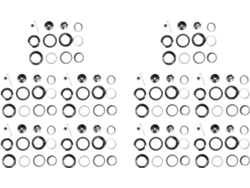 10 Cascos De Bicicleta De Alta Resistencia A Toda Velocidad Con Martillo De 44 Mm Sin Rosca