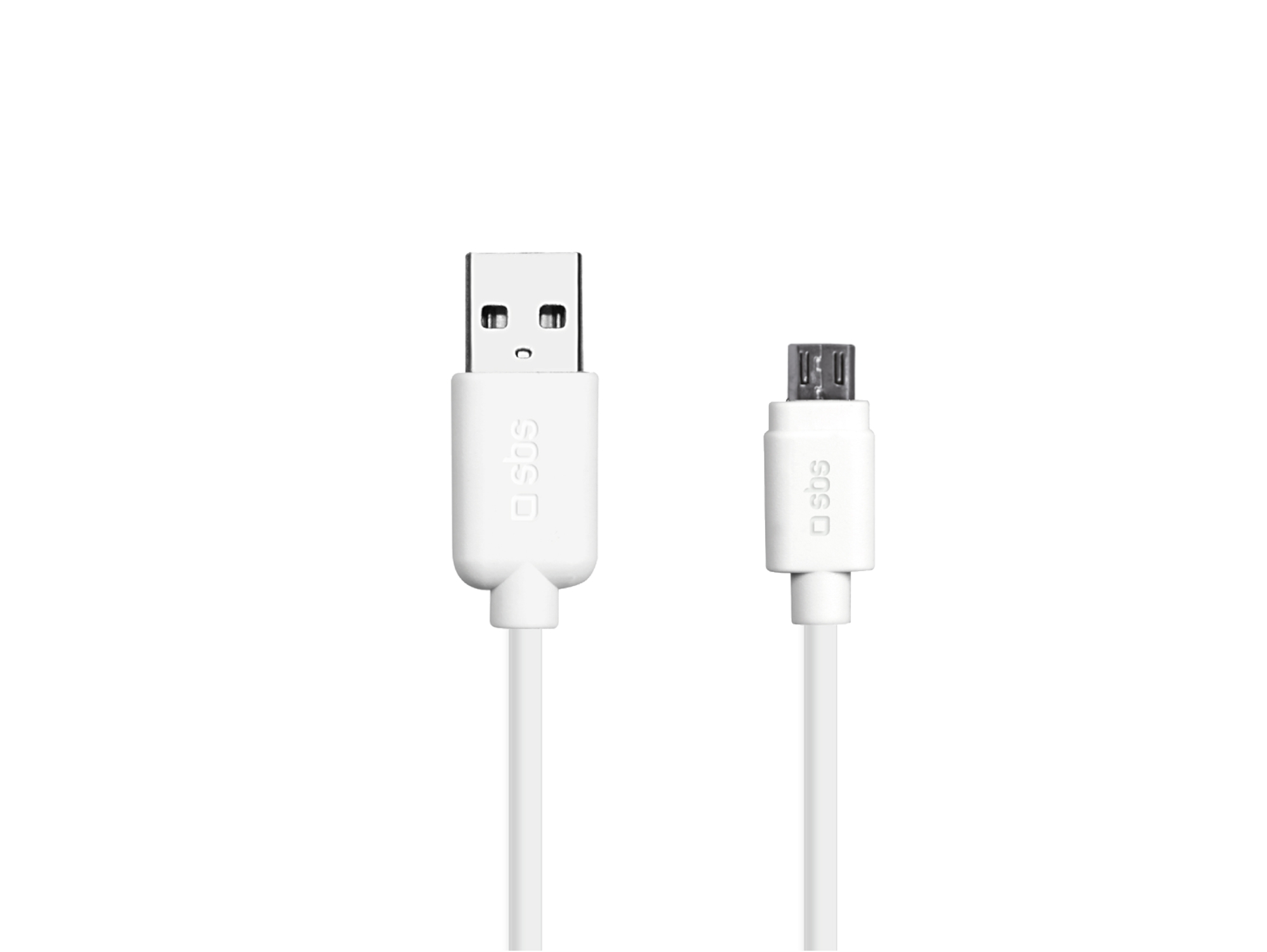 Cable SBS LTHL200 (USB - MicroUSB - 1 m - Blanco)