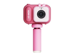 Cámara digital infantil rosa + trípode VEANXIN