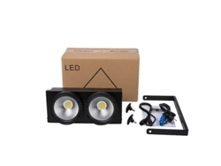 Cegador LED, 200 W de potencia, versátil para eventos en escenarios, luz blanca fría/cálida, enchufe europeo.