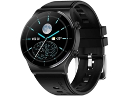 Reloj inteligente Yizhood para hombre con monitor de actividad y sueño, resistente al agua IP67, podómetro y correa negra.