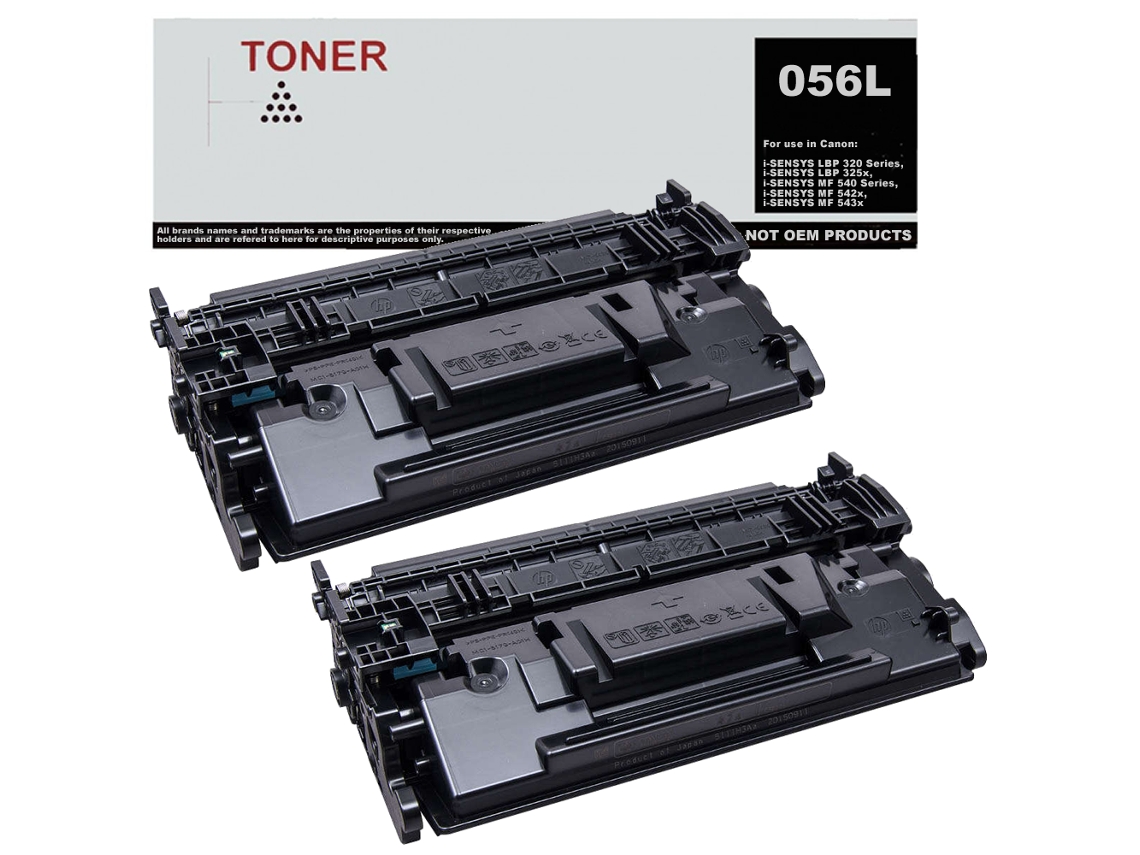 056L pack 2 toner negro compatible con Canon 3006C002 GENÉRICO