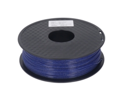 Filamento PLA Silk de 1,75 mm para impresora 3D, azul brillante y reluciente, resistente y suave.