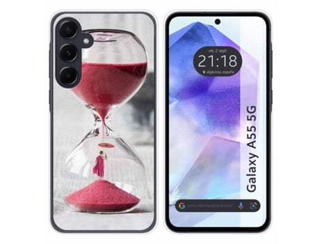 Funda Diseño Reloj para Samsung Galaxy A55 5G TUMUNDOSMARTPHONE Silicona Multicolor