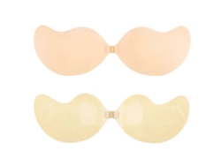 Sujetador Adhesivo Invisible Silicona Para Vestidos Sin Espalda Push Up Reutilizable Tono Natural D Tono De Piel Transpirable