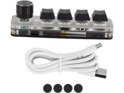 Teclado Programable Plug And Play De 4 Teclas Con Retroiluminación Retro - Ideal