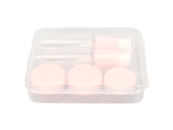 KOFIHETY Kit de Botellas de Viaje Antifugas Reutilizables de Tamaño de Mano Transparentes e Inodoras para Productos de Aseo