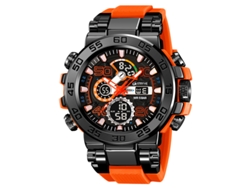 Reloj Deportivo Luminoso Electrónico Con Cronógrafo, Resistente Al Agua, Con Caja Metálica, Multifuncional, Ideal Para Estudiantes.