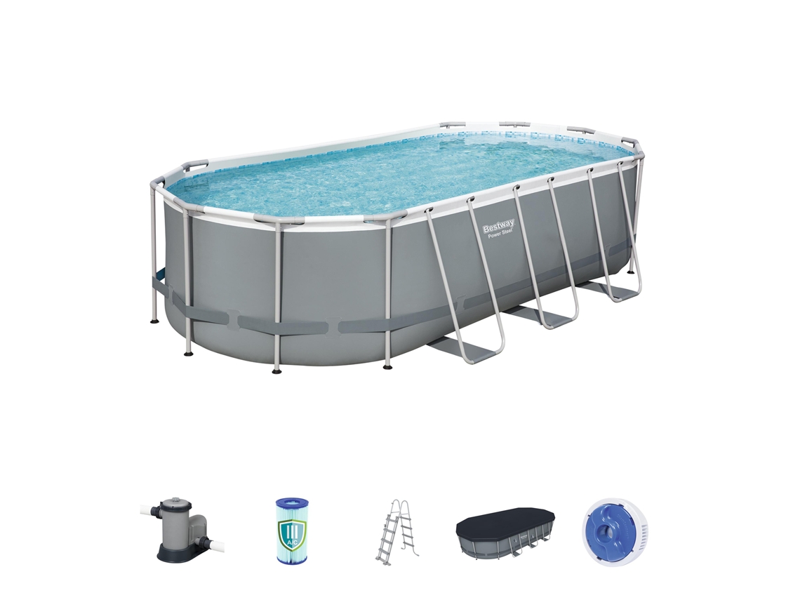 Piscina Tubular BESTWAY 56710 (con Cartucho - 13430 L - 274x122cm)