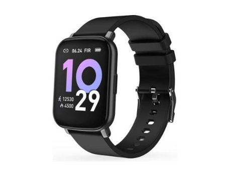 Reloj inteligente resistente al agua con detección de seguimiento del sueño, rastreador de actividad preciso con 24 modos deportivos, negro VEANXIN