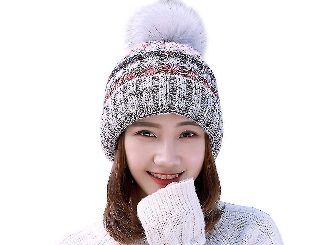 Gorro de invierno para mujer 2026, tejido a crochet, con una textura suave, brillante y cálida.