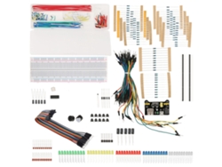 Kit Básico De Componentes Electrónicos Para Principiantes Con Breadboard Cables Leds Resistencias