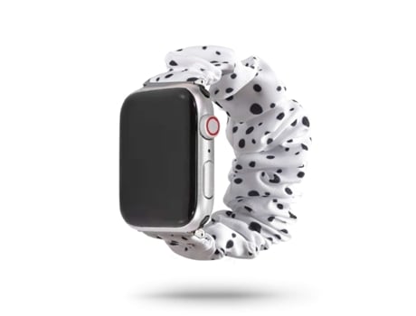 Correa Apple Watch Series 6 40Mm Pulsera Scrunchie Negro y Blanco