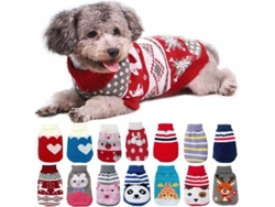2026-roupas Para Cães Pequenos E Médios Suéter Tejido Para Gatos Abrigo Quente De Inverno Tamanho Xs-3xl Wjc1325 Xl Línea Azul Marino