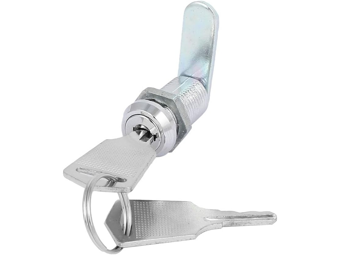Cerradura Para Maletín, Maleta, Cilindro, Cerradura De Leva De 12 Mm X 20 Mm Con 2 Llaves.