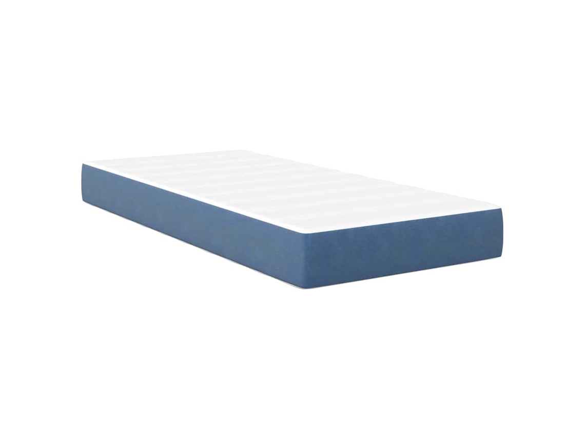 Maison Exclusive - Colchón De Cama Con Colchón Azul 80 X 200 Cm Tela