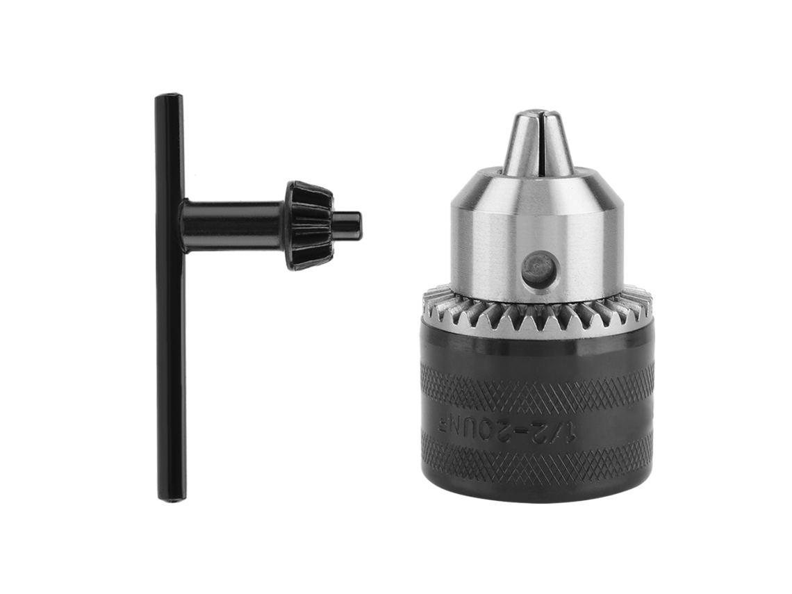 Llave De Impacto Eléctrica Con Portabrocas De 1,5-13 Mm Y Rosca 1/2-20unf Para Taladro