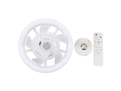 Ventilador De Techo Con Luz Led Regulable, 3 Velocidades, Mando A Distancia, Efecto Rgb, Casquillo E27 Para Dormitorio, Cocina Y Salón.