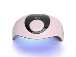 Lámpara de uñas UV LED de 120 W, secador de esmalte en gel, secado rápido, herramienta de manicura por inducción, 110-240 V, rosa, enchufe estadounidense GOKOCO