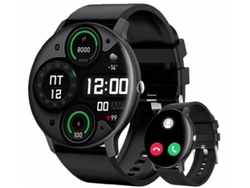 Reloj inteligente Yizhood Zl02. La carcasa es ligera y fina, no se siente al llevarlo puesto. Negro.